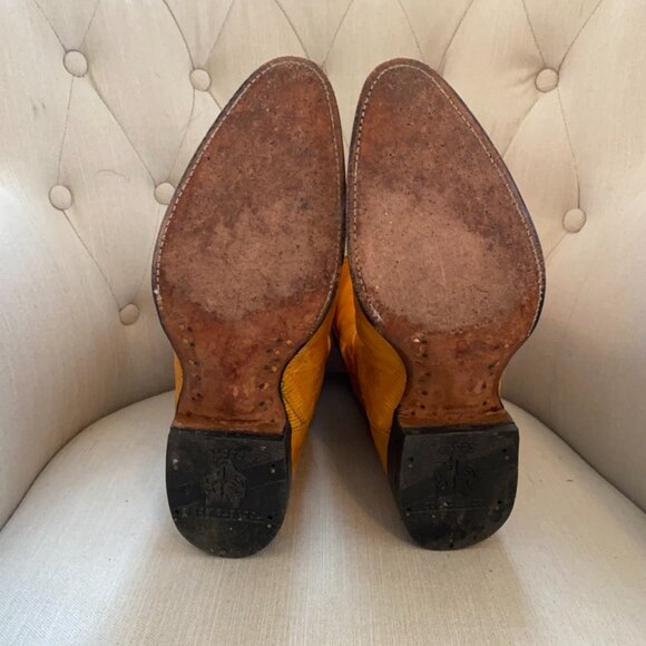 Cowboy Boots, Golden Yellow, Women's size 8.5 (US) - Picture 9 of 12